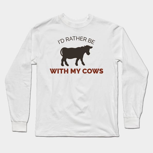 Dairy Farmer Long Sleeve T-Shirt by Mountain Morning Graphics